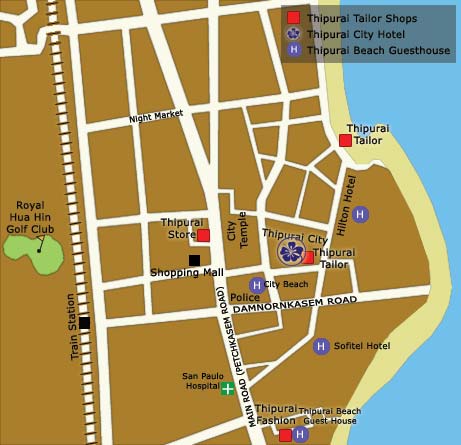 Hua Hin Map